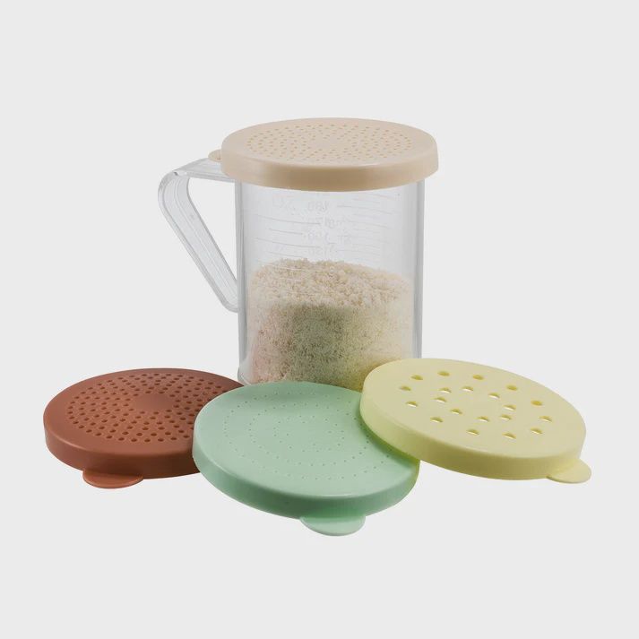 Winco 10oz Dredge w/4 Snap-on Lids, PC