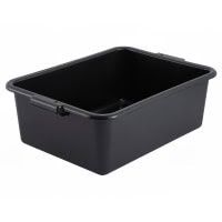 Winco Bus Box - 21 1/2” x 15” x 7” Black