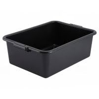 Winco Bus Box - 21 1/2” x 15” x 7” Black