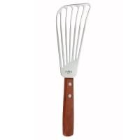 Winco 6 1/2” Slotted Fish Spatula w/ Wood Handle