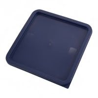 Winco Container Cover for 12&amp;18&amp;22 qt Square Storage Containers, Polyethylene, Blue
