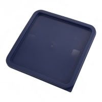 Winco Container Cover for 12&amp;18&amp;22 qt Square Storage Containers, Polyethylene, Blue
