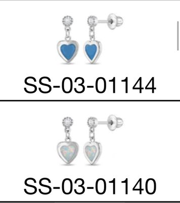 Silver Heart Earrings