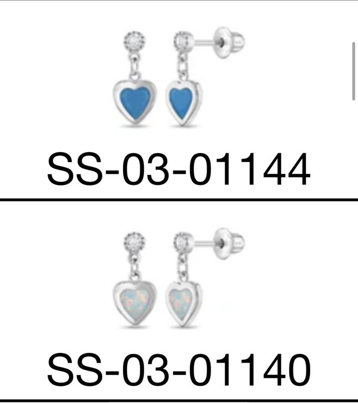 Silver Heart Earrings