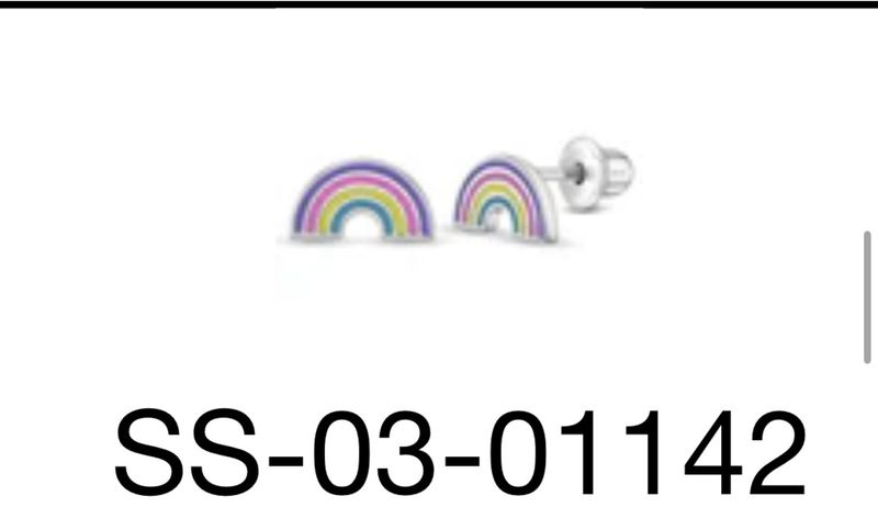 Silver Rainbow Earring