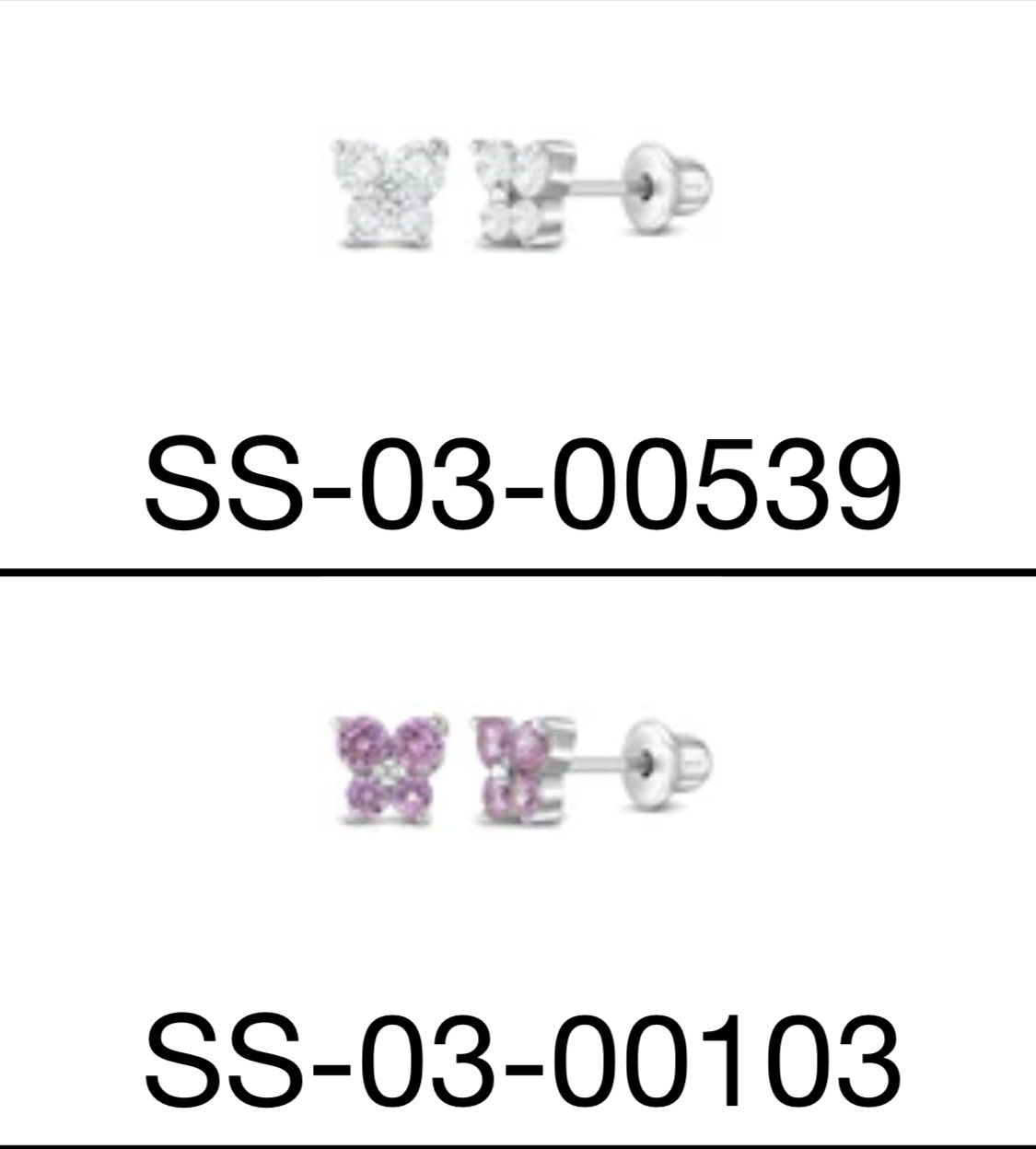 Silver Butterfly Earrings