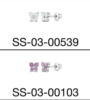 Silver Butterfly Earrings