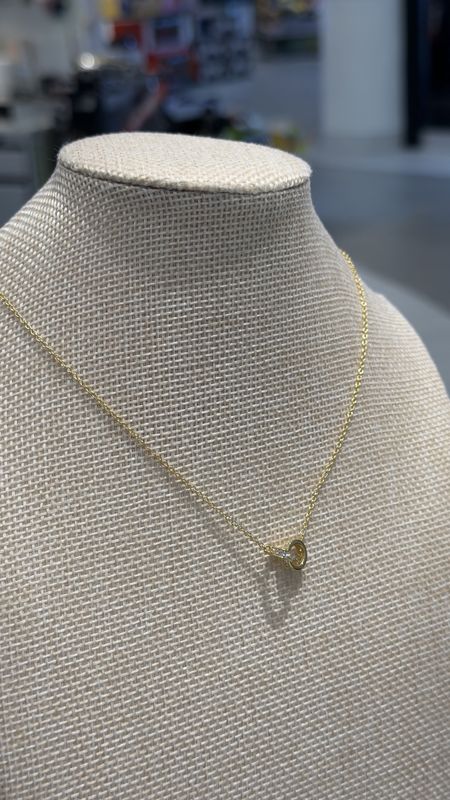 Necklace with stone rings Gold Plated Silver