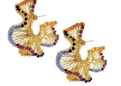 Brass Rio Hoop Earrings