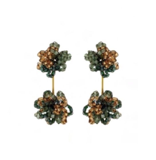 Brass Agatha Earring