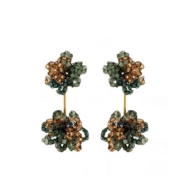 Brass Agatha Earring