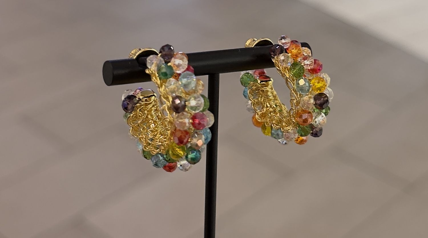 Brass Hoops Earrings