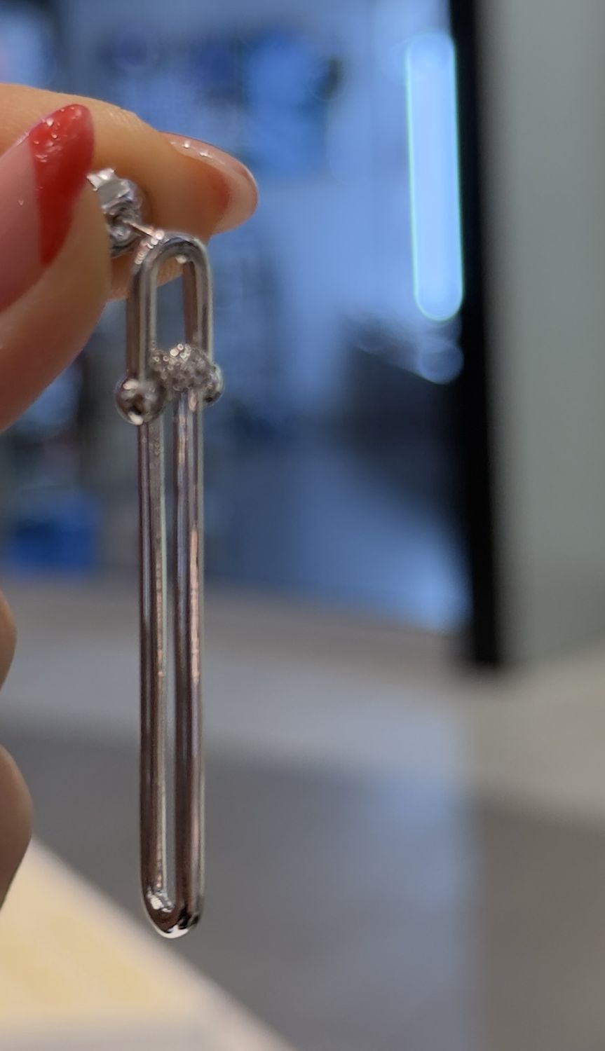 Silver TiffCo Earring