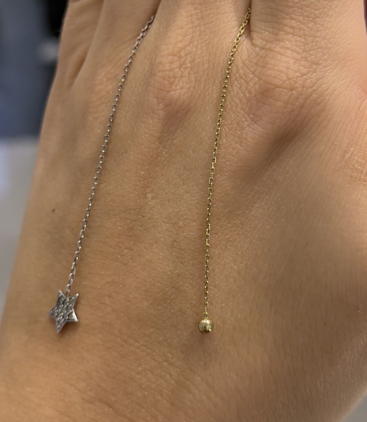 Silver Dangling Long Earring