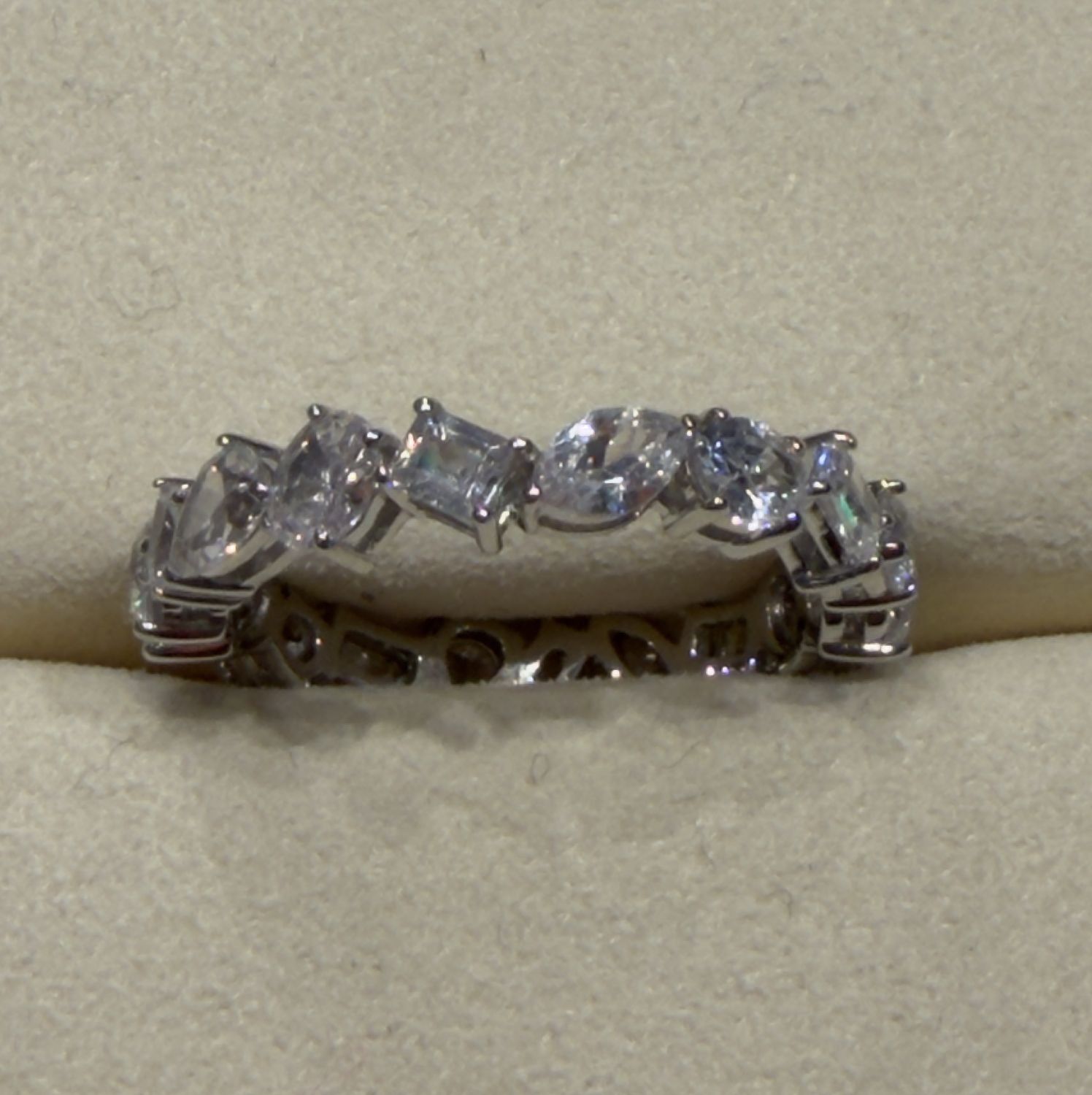 Silver Baguette Ring Fulltour