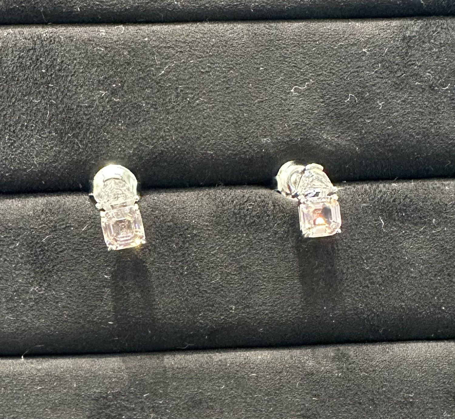 Bgt &amp; One Stn Earring, Color: pink