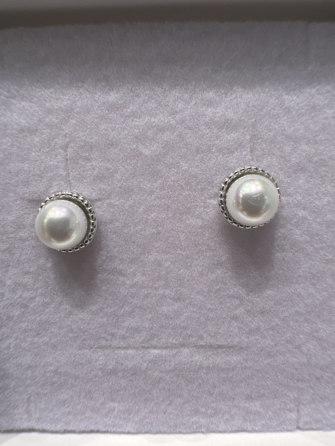 Pearl Silver Baby Earring