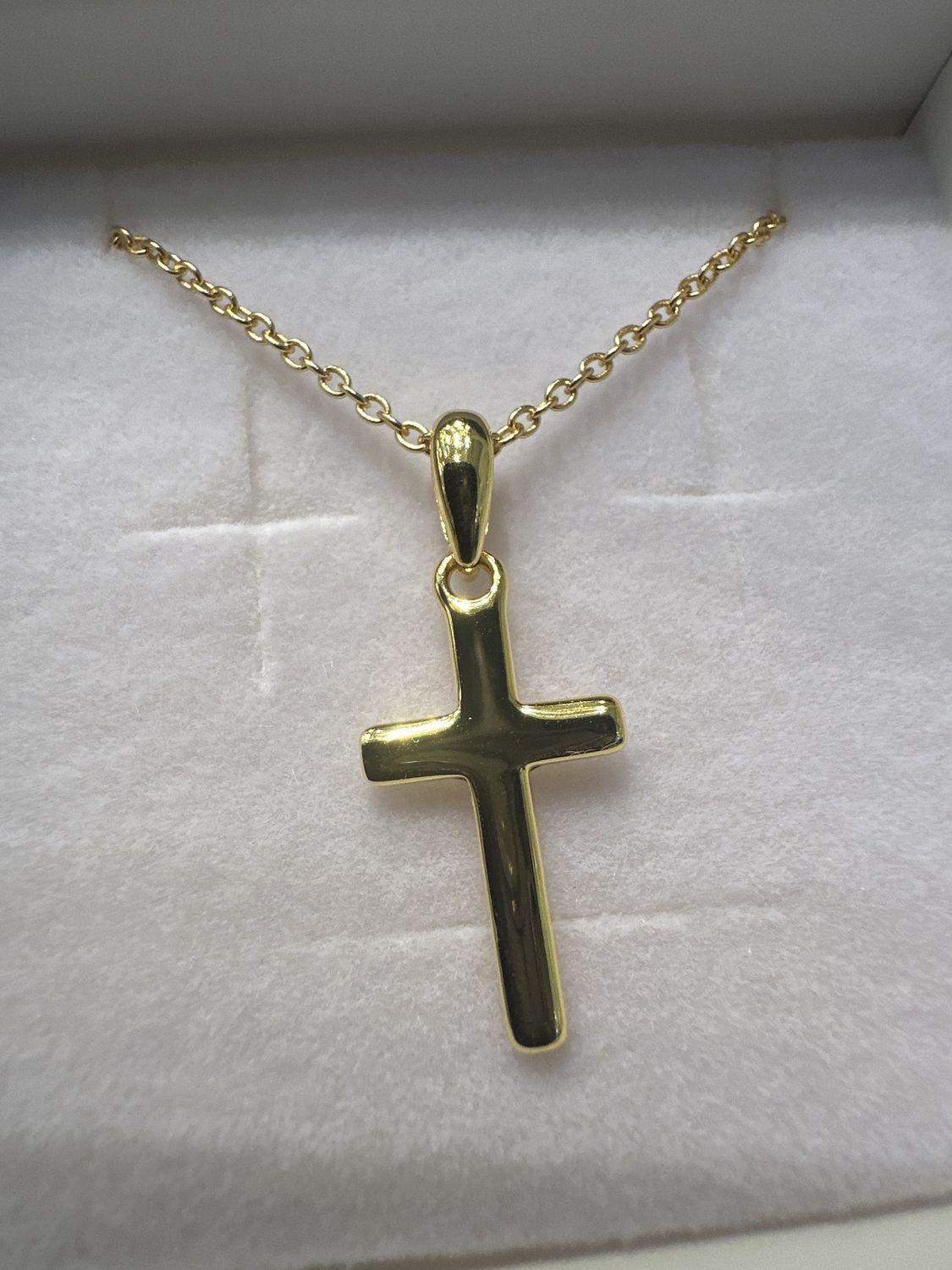Flat Cross Gold necklace