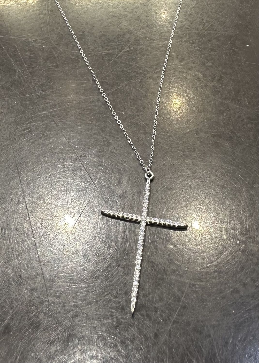 Cross w/Stone Necklace