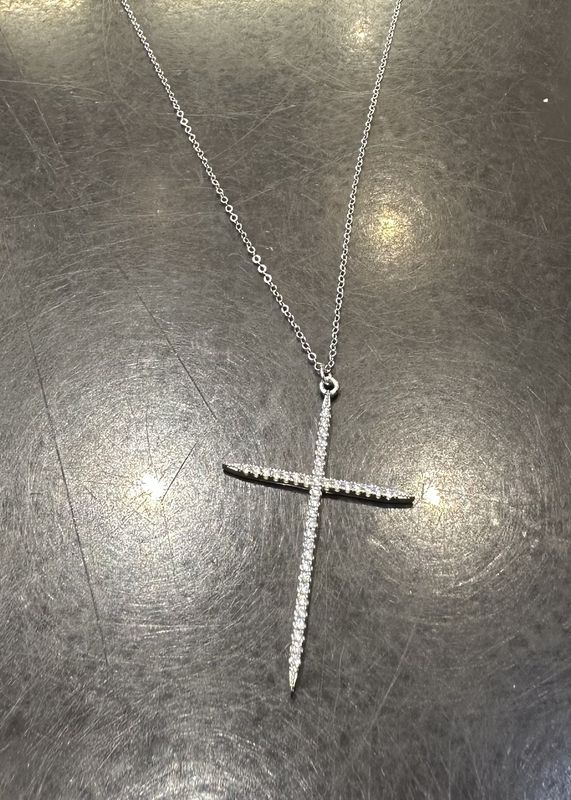 Cross w/Stone Necklace