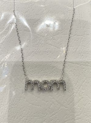 Mom Necklace w/Stone