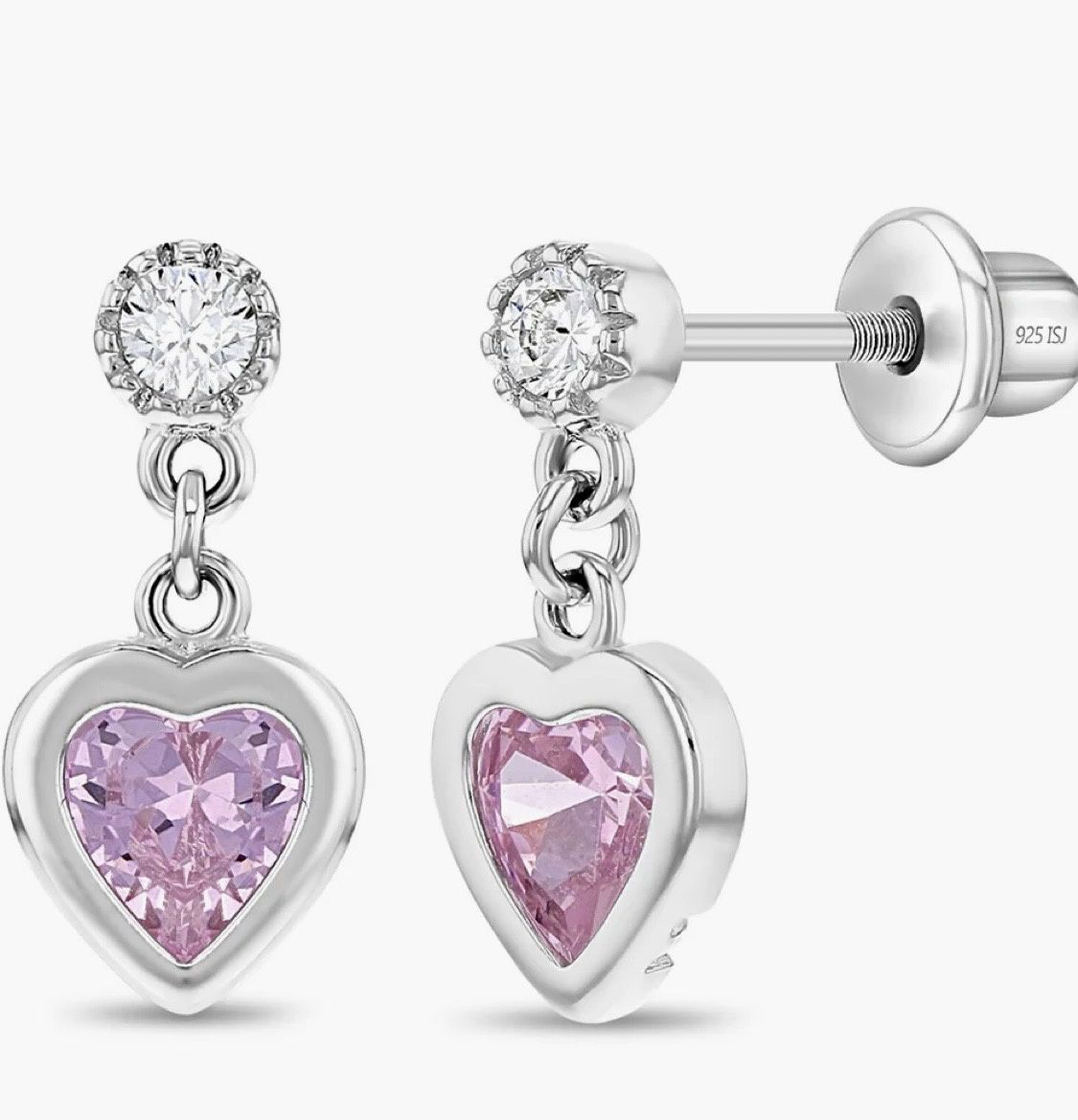 Silver Heart Earrings