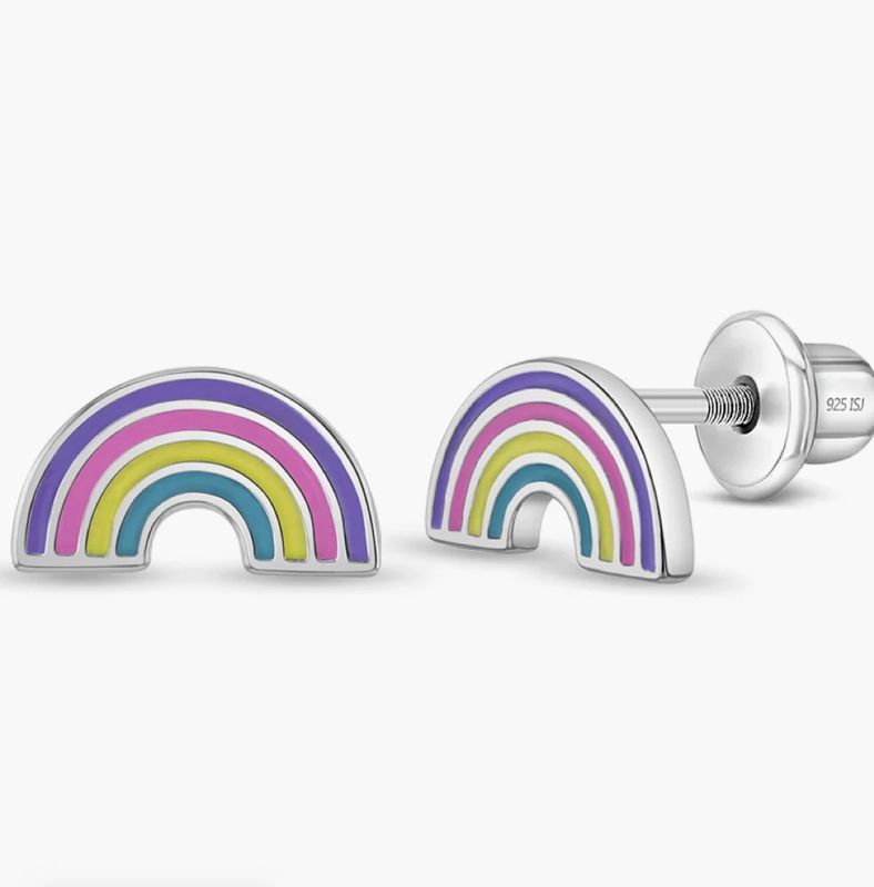 Silver Rainbow Earring