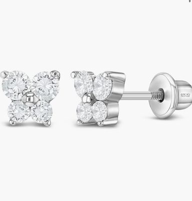 Silver Butterfly Earrings