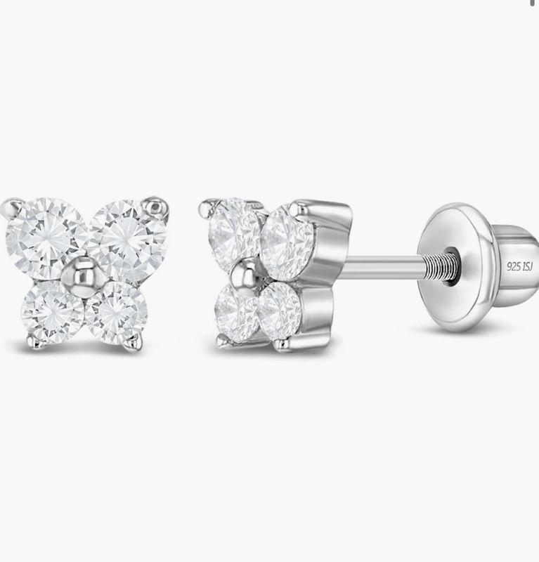 Silver Butterfly Earrings