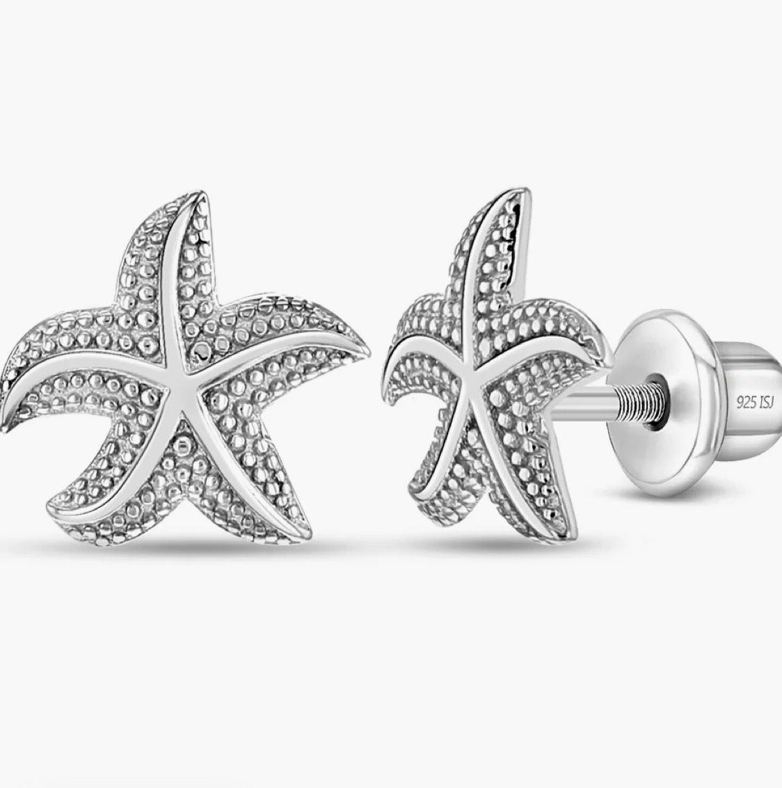 Starfish Silver Earring