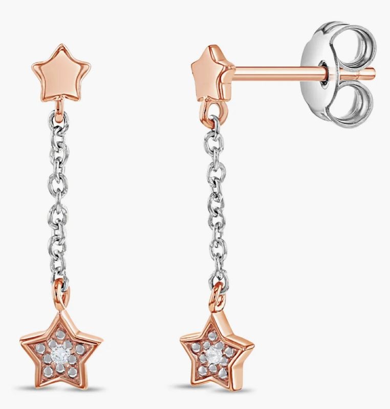 Shaking Stars Long Earring