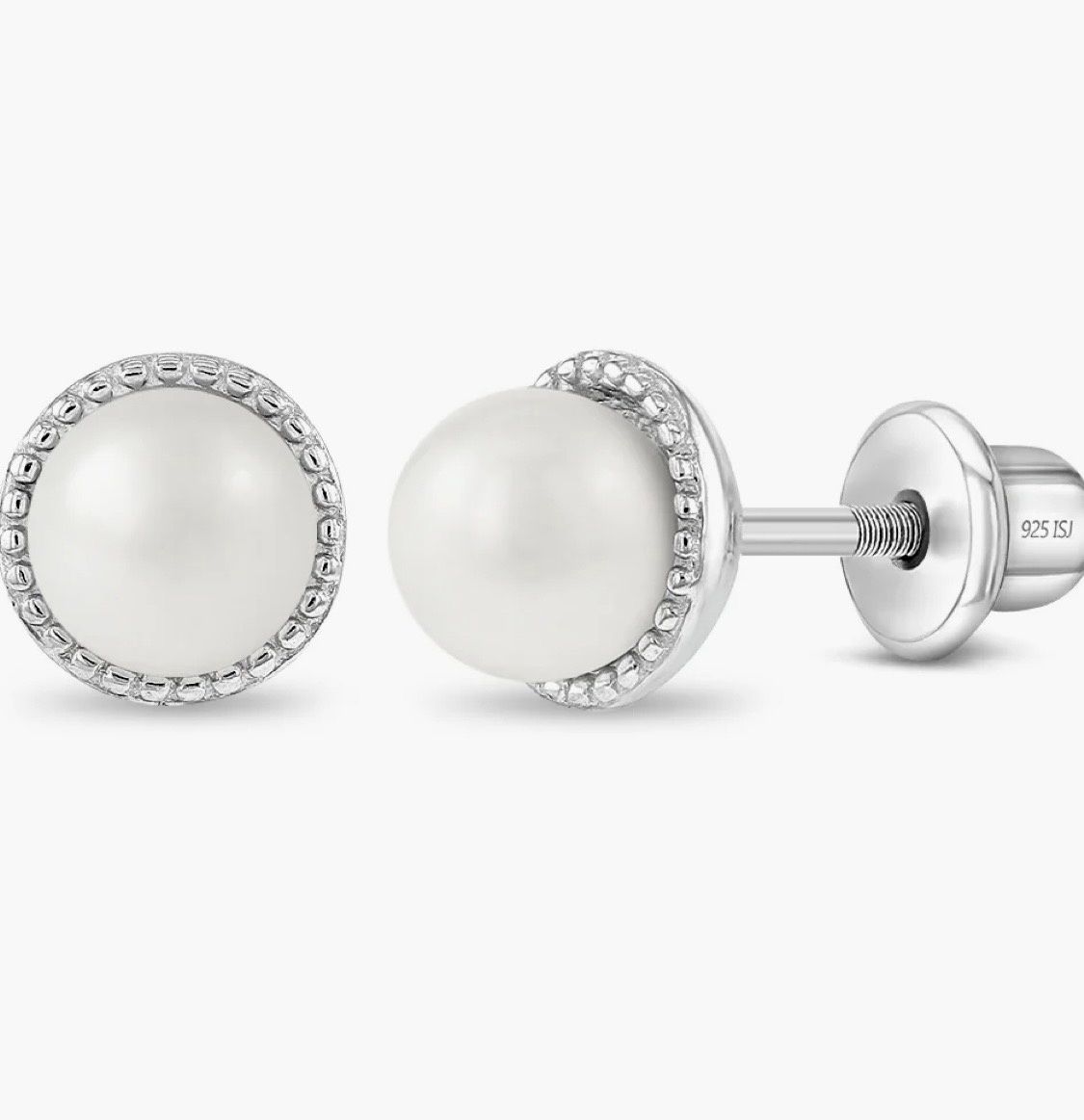 Pearl Silver Baby Earring