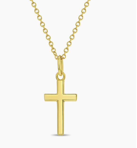 Flat Cross Gold necklace