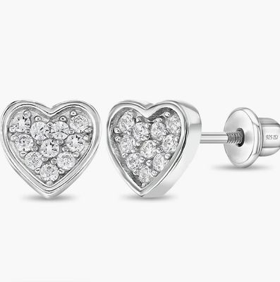 Heart Screw Earrings