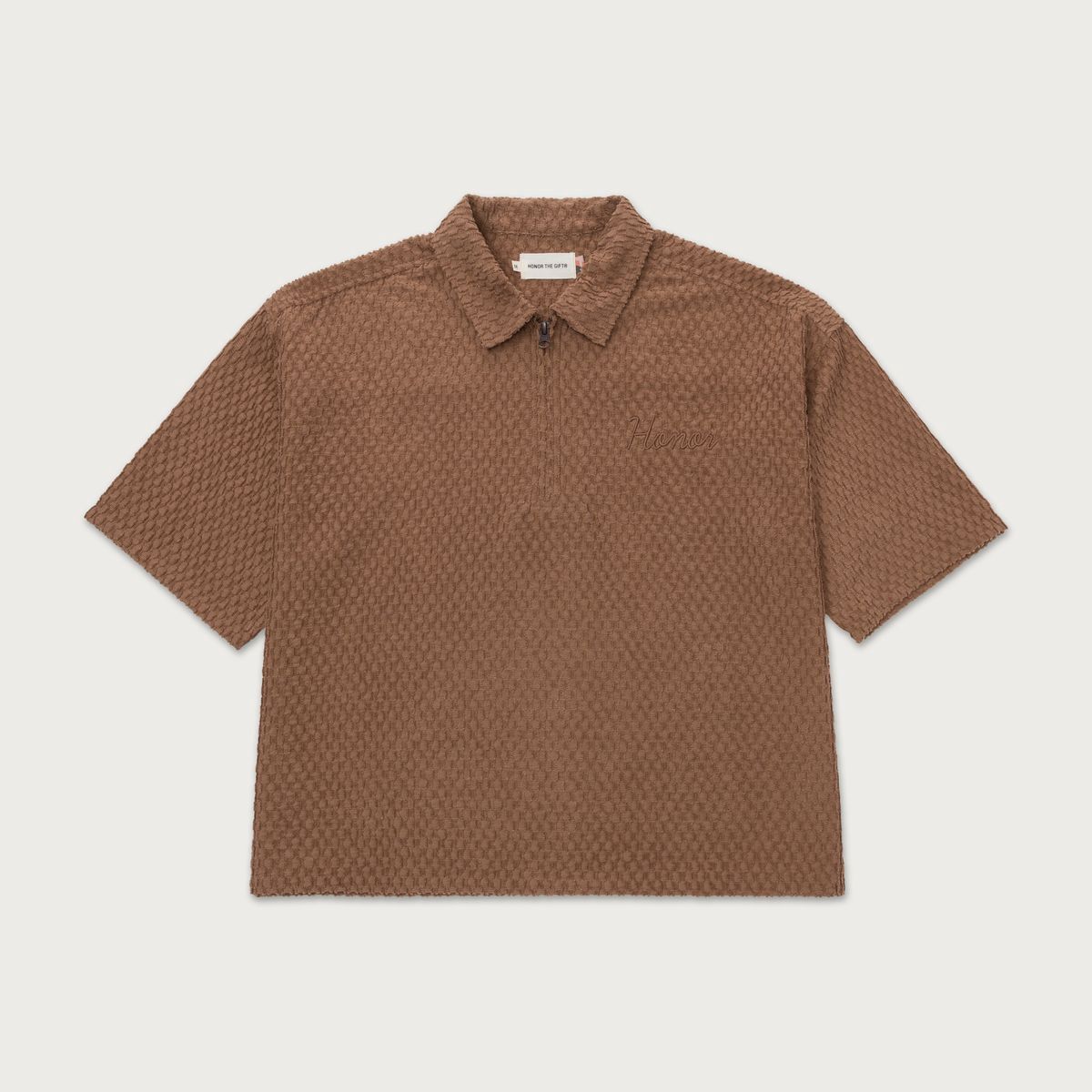 Textured Knit Quarter Zip