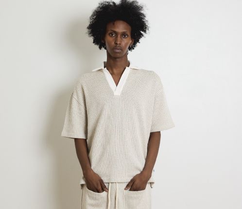 Striped Short Sleeve Polo