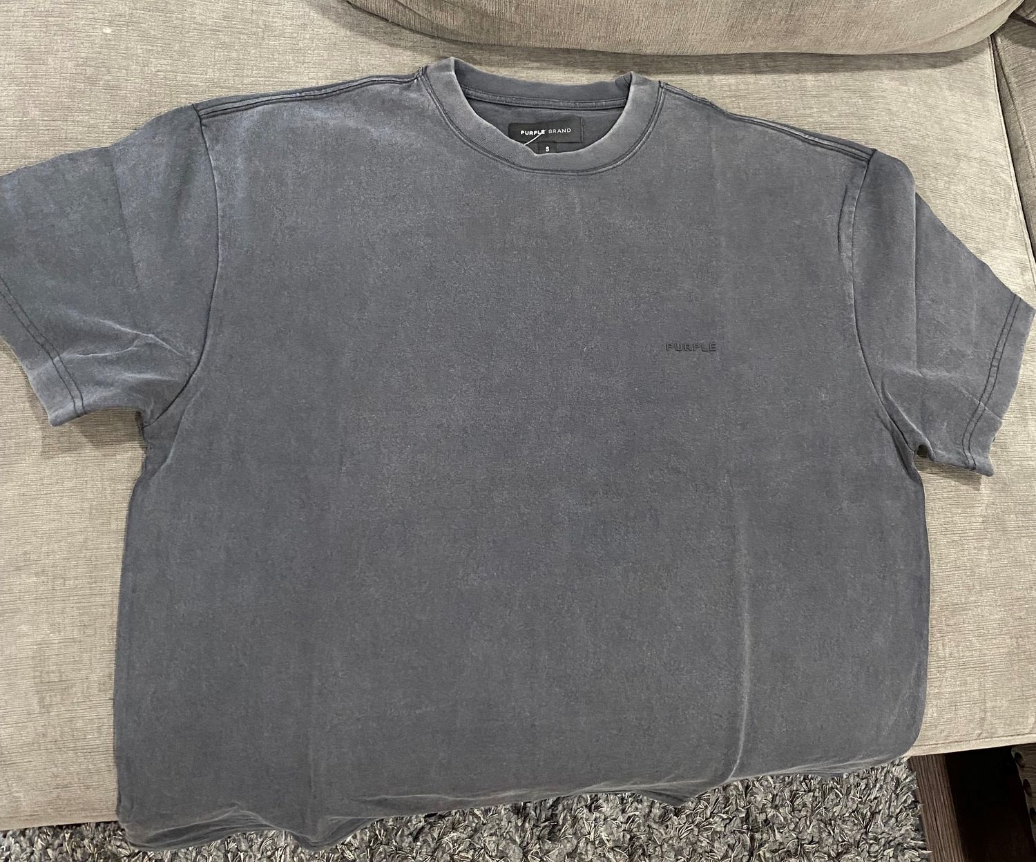 JERSEY OVERSIZE TEE WASH, Colour: BLACK BEAUTY, Size: XS