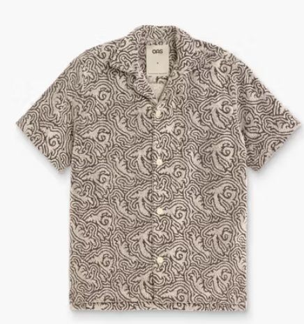 IVORY SQUIGGLE CUBA SHIRT