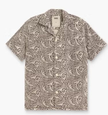 IVORY SQUIGGLE CUBA SHIRT