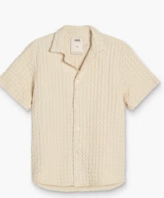 ECRU CUBA WAFFLE SHIRT