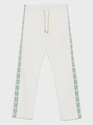 TECHNICAL POCKET & LAUREL TAPE OPEN HEM JOGGER