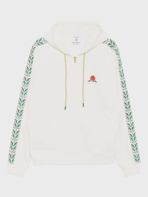TECHNICAL POCKET & LAUREL TAPE ZIP HOODIE