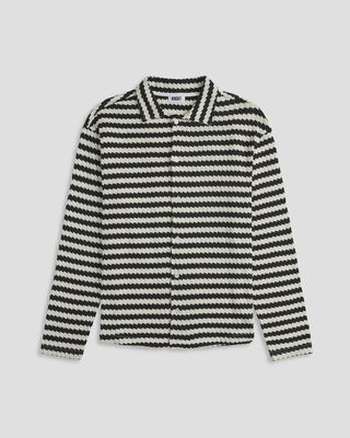 CHEVRON JACQUARD KNIT SHIRT