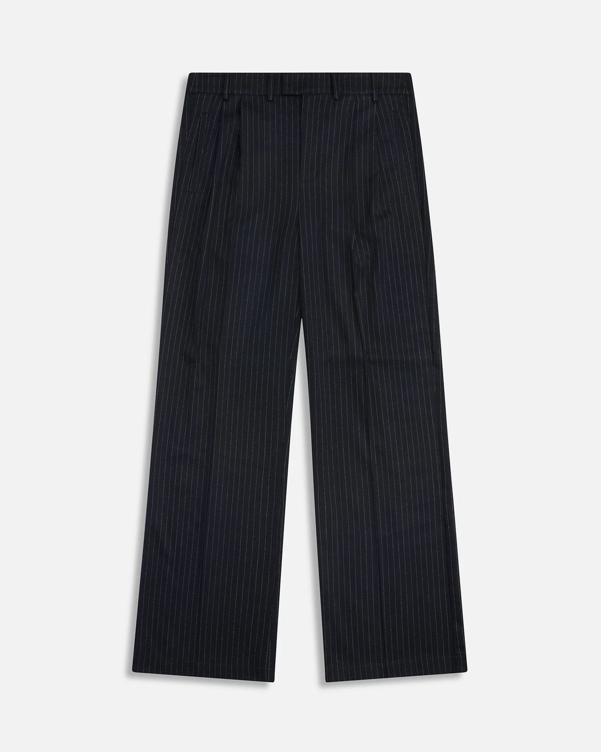 Pinstripe Pleated Trouser