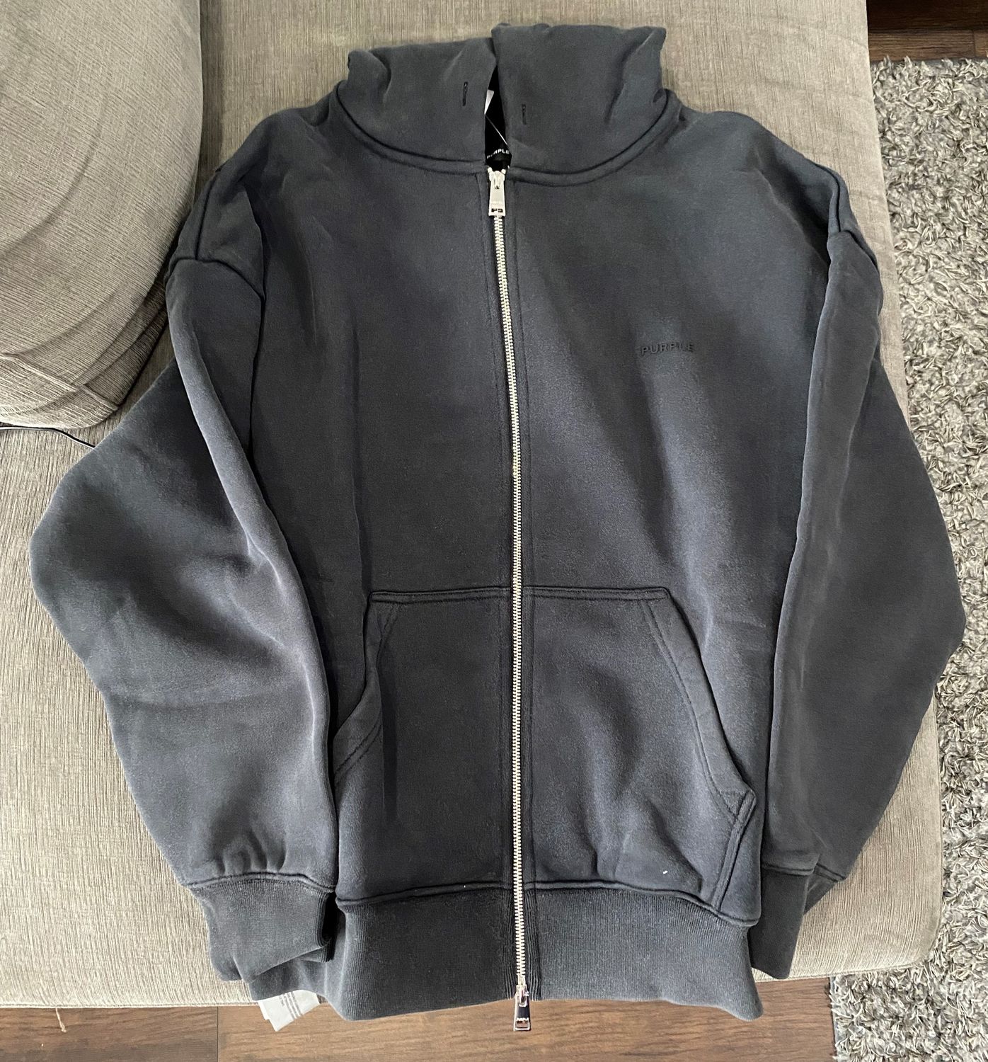 HVY FLEECE ZIP HOODY, Colour: BLACK, Size: XS