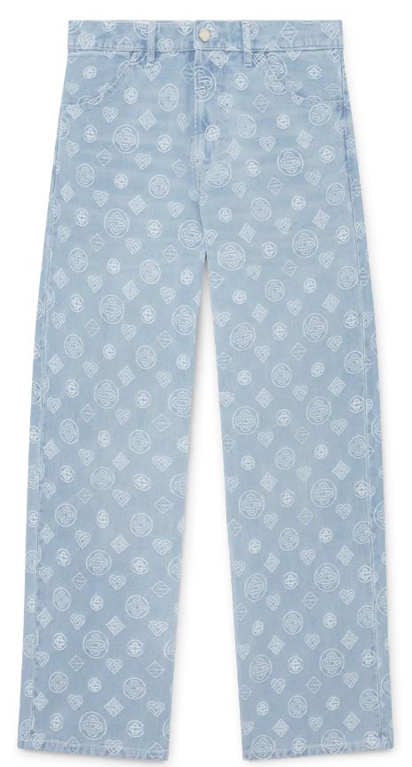 BLEACHED MONOGRAM DENIM