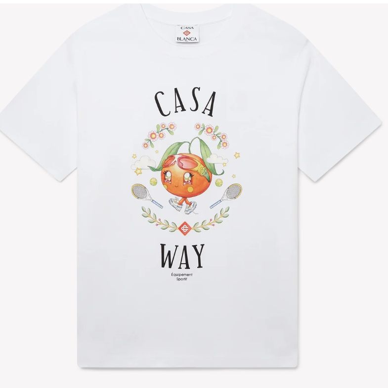 CASA WAY ORANGE MASCOT PRINTED T SHIRT