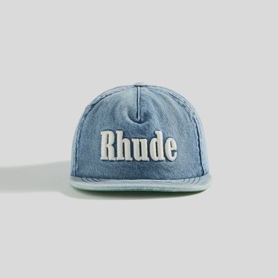 OXFORD INDIGO RHUDE LOGO DENIM HAT OS