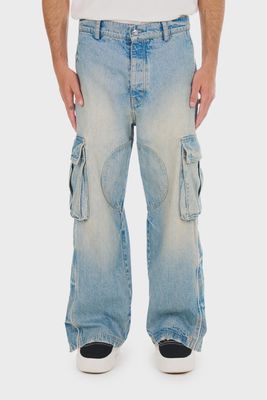 DENIM TRACK LOGO CARGOS