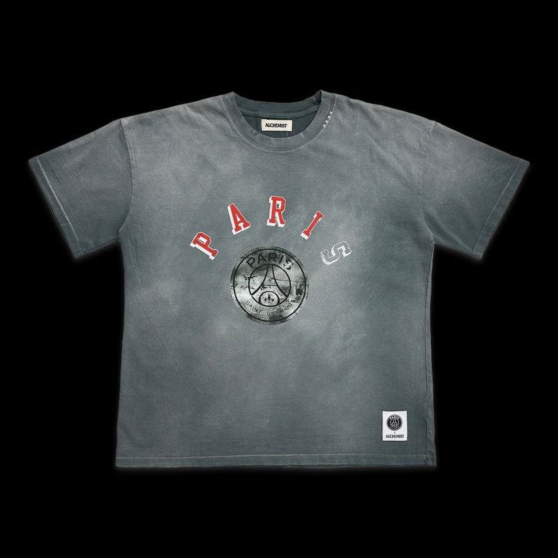PSG PARIS T SHIRT, Colour: CONCRETE, Size: MEDIUM